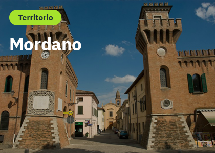 Mordano is the first municipality crossed by the Santerno cycle route